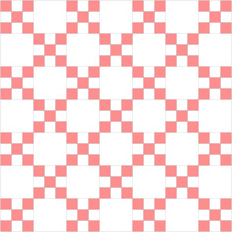 17 Irish Chain Quilt Patterns (Beautiful, Free and Easy To Make) Charm Pack Irish Chain Quilt, Quilts That Showcase Fabric, 9 Patch Quilt Patterns Free, Red White And Blue Irish Chain Quilt, Easy Irish Chain Quilt Pattern, Irish Chain Baby Quilt Pattern Free, Free Irish Chain Quilt Pattern, Irish Chain Quilt Pattern Variations, King Size Irish Chain Quilt Pattern Free