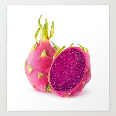 Dragon Fruit Benefits, Dragon Fruit Plant, Red Dragon Fruit, Frozen Room, Thanh Long, Fruit Photography, Red Art Print, Spices And Herbs, Fruit Plants