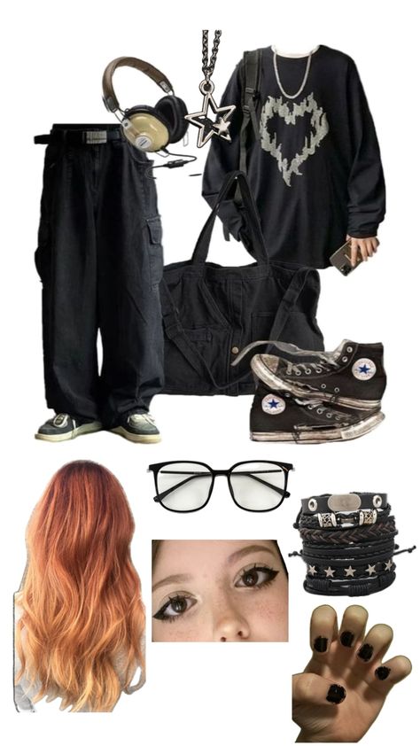 Goth Outfits Comfy, Lazy Goth Aesthetic, Grunge Pajamas Outfit, Grunge Pajamas, Lazy Goth, Goth Looks, Pajamas Outfit, Outfits Comfy, Pajama Outfit