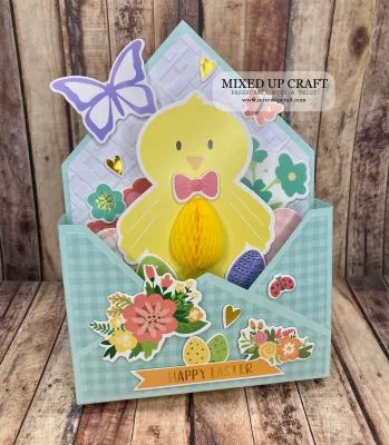 5 x 7 Envelope Box Cards – MIXED UP CRAFT Envelope Box Card, Cute Easter Cards, Box Cards Tutorial, Up Craft, Envelope Box, Box Cards, Interactive Cards, Shaped Cards, Treat Holder