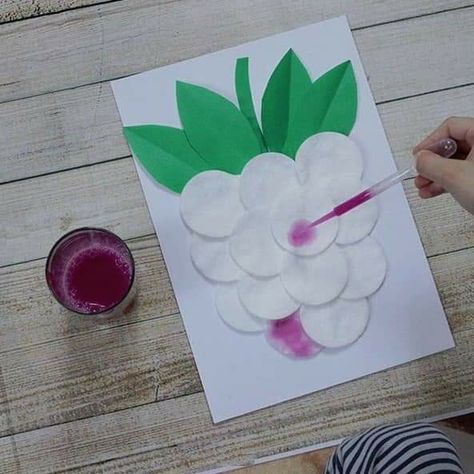 Easter Planter Ideas, Vegetable Crafts, Fruit Crafts, Nursery Activities, Toddler Arts And Crafts, Baby Learning Activities, Preschool Arts And Crafts, Hand Crafts For Kids, Preschool Art Activities