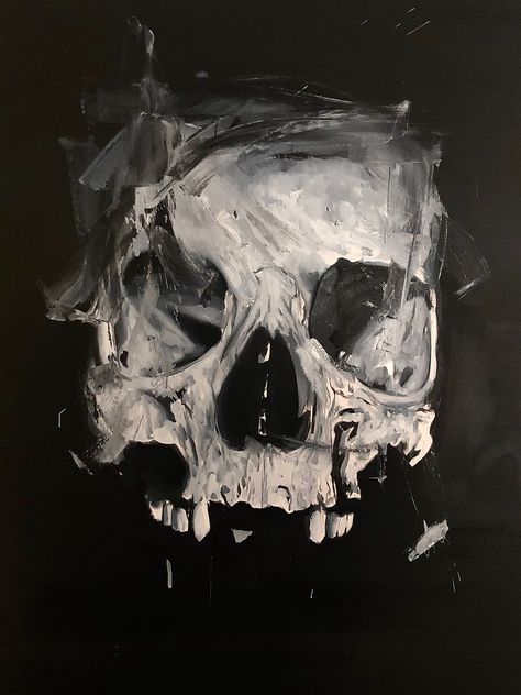 Drawing Crafts, Skull Painting, Skull Artwork, Skeleton Art, Dark Art Illustrations, A Level Art, Art Inspiration Painting, Painting Art Projects, Skull Art