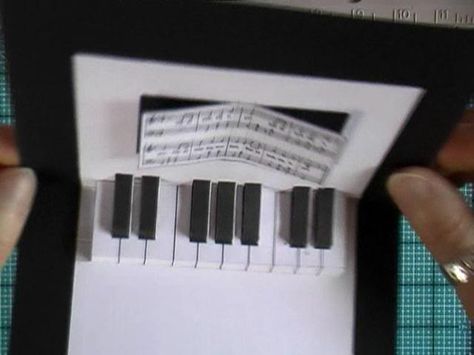 Piano Card, Music Cards, Musical Cards, Key Board, Music Magic, Paper Pop, Box Cards, Piano Keyboard, Dad Birthday Card