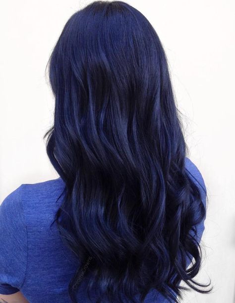 Long Blue Black Hair Dark Blue Hair Color, Blue Black Hair Dye, Pelo Color Borgoña, Blue Hair Dye, Blue Black Hair Color, Natural Dark Hair, Blue Hair Color, Navy Blue Hair, Blue Black Hair