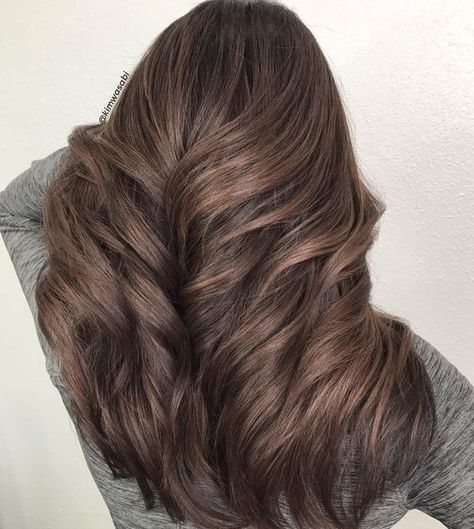 Air Touch Hair, Air Touch, Mushroom Brown, Ash Brown Hair, Long Brown Hair, Asian Hair, Beautiful Long Hair, Rainbow Hair, Brown Hair Colors