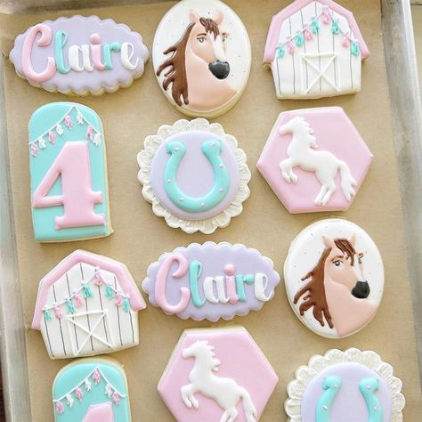 Erica on Instagram: "Has anyone watched Spirit- Stallion of the Cimarron and cried? No? Just me? Ok." Spirit 2nd Birthday Party, Spirit Riding Free Cookies, Spirit Cookies Horse, Horse Birthday Cookies, Pony Cookies Decorated, Toddler Horse Birthday Party, Spirit Themed Birthday Party, Spirit Horse Birthday Party, Spirit Birthday Party Ideas