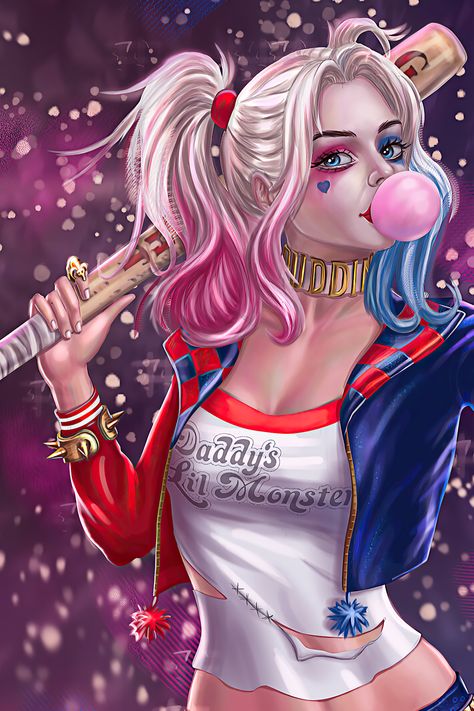 Arley Queen, Image Joker, Joker Y Harley Quinn, Der Joker, Cute Owls Wallpaper, Harley Quinn Drawing, الفن الرقمي, Harley Quinn Quotes, Harley Quinn Artwork