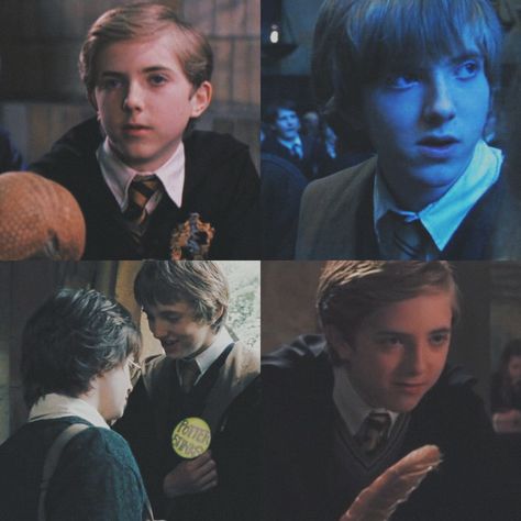 The boy from Hufflepuff often seen with Hannah Abbott, who initially suspected that Harry Potter was the Heir of Slytherin and gossiped about it until Hermione Granger was petrified. He, along with Hannah also bullied Harry for participating in the Triwizard Tournament, but later joined the Dumbledore's Army, noting that it was more vital than their OWL examinations, and bravely fought in the Battle at Hogwarts. #HarryPotter #HermioneGranger #RonWeasley #ErnieMacmillan #JamieMarks #LouisDoyle Ernie Macmillan Harry Potter, Heir Of Slytherin, Finlay Macmillan, Hannah Abbott, The Triwizard Tournament, Hans Landa, Dumbledore's Army, Triwizard Tournament, Hogwarts Outfits