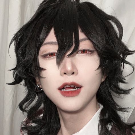 Man Cosplay Makeup, Rei Sakuma Cosplay, Cosplay Makeup Male, Male Cosplay Makeup, Enstars Cosplay, Anime Cosplay Makeup, Asian Cosplay, Doll Eye Makeup, Male Makeup