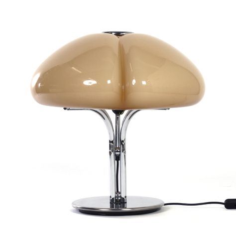 Guzzini Lamp, Harvey Guzzini, Luigi Massoni, Mushroom Table Lamp, Mushroom Table, Glass Mushrooms, Table Lamp Design, Traditional Modern, Acrylic Plastic