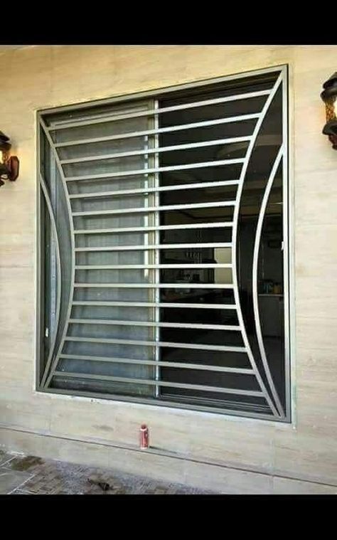 Pin by Marino Acuña on decoración in 2022 | Window grill design modern, Window grill design, Steel grill design درابزين السلم, Steel Grill Design, Iron Window Grill, Modern Window Grill, Balcony Glass Design, Home Window Grill Design, Window Grill Design Modern, Home Gate Design, House Window Design