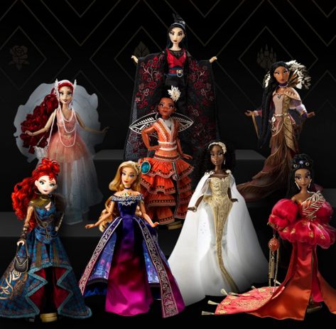 Disney Designer Collection Dolls, Disney Princess Designer Collection, Disney Designer Dolls, Disney Princess Doll Collection, Disney Designer Collection, Doll Therapy, Disney Figures, Disney Doll, Disney Princess Dolls