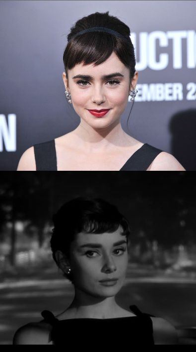 Audrey Hepburn Look Alike, Audrey Hepburn Updo, Hepburn Bangs, Audrey Hepburn Bangs, Audrey Hepburn Hair, Makeup Tutorials, Look Alike, Audrey Hepburn, Hair Updos