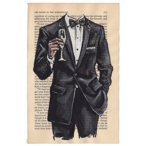 Black Tie Night, $90, now featured on Fab. | Mens fashion illustration, Illustration fashion design, Fashion illustration Tailor Workshop, Menswear Illustration, Tie Drawing, Fashion Sketches Men, Mens Fashion Illustration, Just Sold, Girly Drawings, Illustration Fashion Design