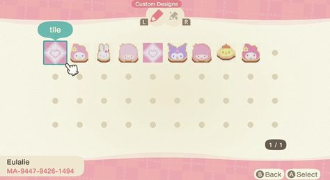 Acnh Sanrio, Pink Island, Animal Crossing Funny, Acnh Designs, Acnh Codes, Path Design, Acnh Inspo, Cute Themes, Animal Crossing Pocket Camp