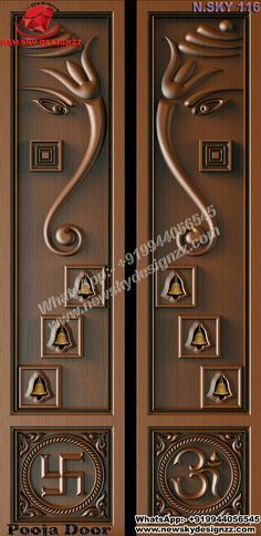 Gods Room Door, God Doors Design, God Door Design, Puja Room Door Design Wood, Pooja Room Single Door Design, God Room Door Designs, Wooden Single Main Door Design, Pooja Mandir Door Designs, Mandir Door Design For Home