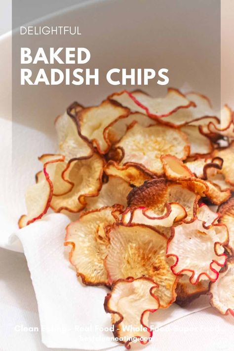 Prepare for a crunchy adventure with our oven Baked Radish Chips, a crispy delight perfect for satisfying your snack cravings. With an option of transforming them into air fryer radish chips, they are guilt-free, low carb and paleo replacement treats you won't be able to resist. Clean Eating Appetizers, Clean Eating Side Dishes, Radish Chips, Crispy Chips, Snack Craving, Dehydrated Food, Universal Language, No Sugar Foods, Sugar Free Recipes