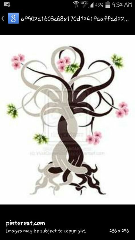 Blended family .. tattoo idea Tree Tattoo Color, Family Tree Tattoo, Tree Sketches, Tree Of Life Tattoo, Cherry Blossom Tattoo, Blossom Tattoo, Metal Tree Wall Art, Blended Family, 1 Tattoo