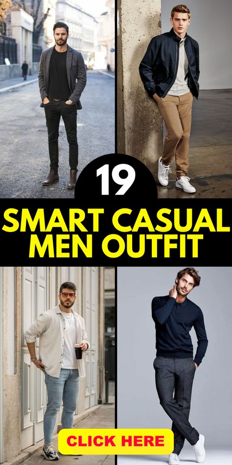 Navigate the landscape of men's fashion with our guide to the rise of smart casual street style in 2023. Discover how to integrate classic elements like a polished polo shirt, sleek black jeans, and a professional work attire into your everyday outfits. Be inspired by Korean and Philippine fashion trends and lead the way in modern men's fashion. Smart Casual Street Style, Smart Casual Men Outfit, Men Work Outfits, Business Casual Men Work, Summer Smart Casual, Smart Business Casual, Polo Outfit Men, Polo Shirt Outfit Men, Philippine Fashion