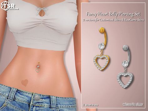 a Sims 4 Cc Piercings Tongue, Multiple Ear Piercings Sims 4 Cc, Sims 4 Navel Piercing, Sims 4 Cc Belly Piercing Patreon, Sims 4 Cc Lip Piercing, Sims4 Piercing, Heart Belly Button Piercing, Cc Sims 4 Accessories, The Sims 4 Accessories