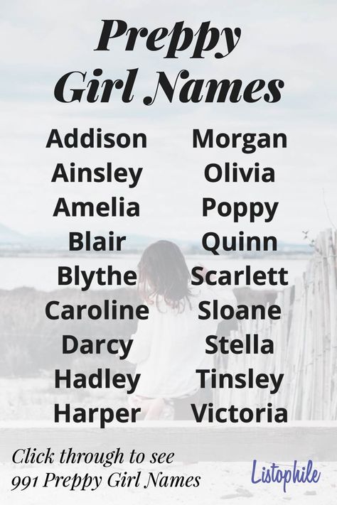 Rich Girl Names, Preppy Girl Names, Posh Names, Preppy Names, Preppy Baby, Artist Ideas, Female Character Names, Uncommon Baby Names, Unique Girl Names