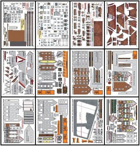 PAPERMAU: Blauflesch Building Paper Model In N Scale - by Ausschneide Bogen N Scale Buildings Free Printable, Papercraft Printable Free Paper Models, N Scale Buildings, Paper Airplane Models, Free Paper Models, Papercraft Printable, Model Maker, Paper Printable, Paper Model