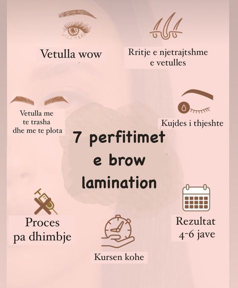 Beji Save ketij postimi dhe rezervo orarin tend🥰♥️ 7 Brow lamination Benefits 📍Golem #browlamination #brows #vetullalamination #laminim Brow Lamination, Benefits, Quick Saves