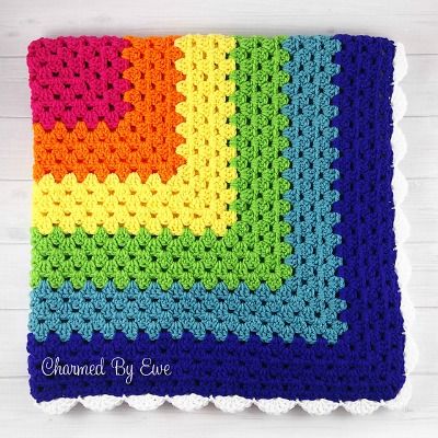 Rainbow Granny Square, Sunburst Granny Square, Ripple Blanket, Granny Square Projects, Crochet Squares Afghan, Crochet Granny Square Afghan, Crochet Granny Square Blanket, Rainbow Crochet, Crochet Granny Square