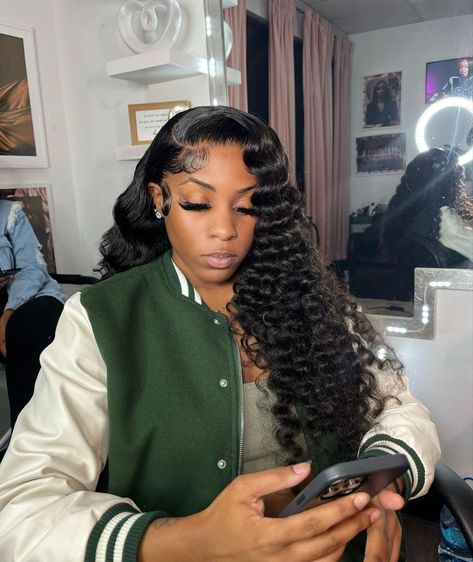 Wig Installs, Deep Wave Human Hair, Brazilian Deep Wave, Frontal Wig Hairstyles, Lace Fronts, Curly Weave Hairstyles, Bundles With Closure, Sew Ins, Frontal Hairstyles