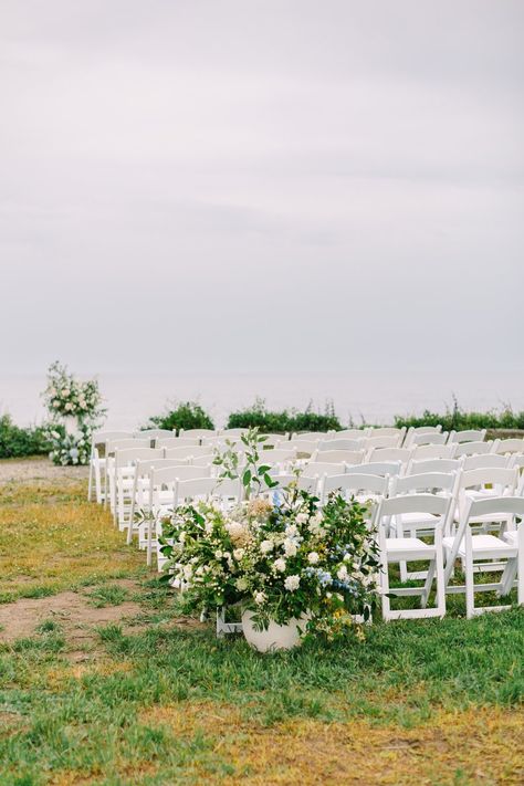 An Airy Coastal Wedding at Two Lights State Park & Ocean Gateway — Pinch Me Planning - Maine and New England Wedding Planner Wedding Planning Packages, Maine Wedding Venues, Audio Guest Book, New England Wedding, Pinch Me, Maine Wedding, Ceremony Decor, England Wedding, Coastal Wedding