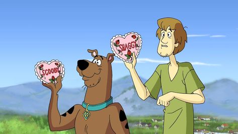 Scooby Doo Valentine, What's New Scooby Doo, Cartoon Brain, Scooby Doo Mystery Inc, Valentines Nail, Shaggy And Scooby, New Scooby Doo, Scooby Doo Mystery, Leg Sleeve