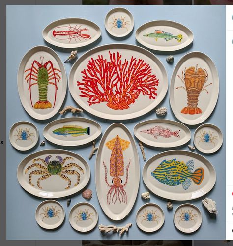 Beach Ceramics, Artsy Boy, Ceramic Plates Art, Pattern Curator, Sea Shanties, Painted Ceramic Plates, Diy Pottery Painting, University Of Sydney, Pottery Painting Designs