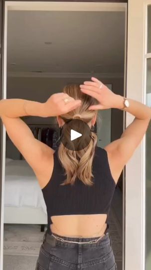 5.1K views · 65 reactions | The low bun hack you need to try! 💁‍♀️✨ Gather hair into a ponytail. On the last pull through, create a mini loop. Leave your fingers inside the bottom of the elastic. Wrap remaining “tail” counterclockwise around the loop. Create an opening with the fingers on the elastic and insert ends. Pull tail through and hide excess hair, if needed. This is a quick and easy bun hack that you can achieve anywhere! 💖 #hair #hairstyles #hairtutorial #hairfashion #updo #hairstylist #hairstyles #hairstyling #viralreels #viralreelsfbreels #reelsviralシ #reelsvideoシ #fypシ゚viralシ #reelsfbviralシ #reelsviralfb #viralreelsfb #reelsfypシfb #reelsviralシfb #reelsfb #virals | Cam1 | Cam1 · Original audio Bun Hack, Hairstylist Hairstyles, Braid Inspiration, Easy Bun, Beach Hairstyles For Long Hair, Easy Chic, Excess Hair, Easy Hair Updos, A Ponytail