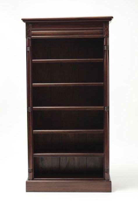 Tall Mahogany Bookshelf Mahogany Bookshelf, Laurel Crown, Tall Bookcases, Book Shelves, Home Library, Book Shelf, Bookshelves, Wedding Rings Engagement, Bookcase