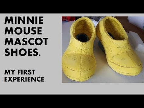 (463) MASCOT SHOES MAKING. MINNIE MOUSE FOAM SHOES. - YouTube Foams Shoes, Foam Shoes, Shoe Pattern, Cosplay Shoes, Cute Mouse, Thanks For Watching, Minnie Mouse, Queen, Halloween