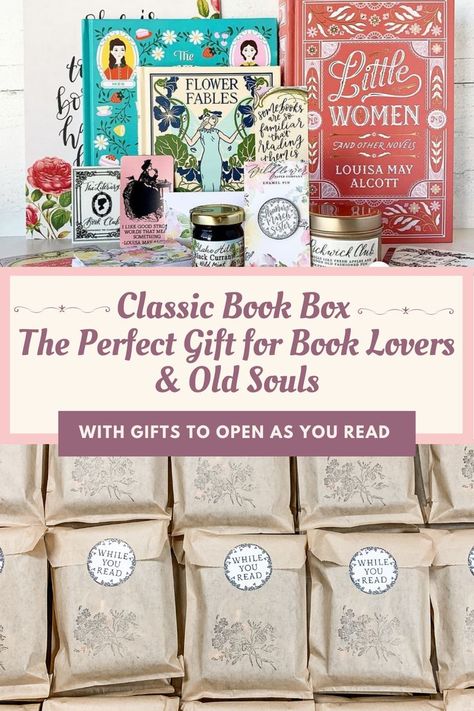 Classic Books To Read, Book Subscription Box, Old Souls, Book Subscription, Classic Book, Month Gifts, Collection Box, Gifts For Bookworms, Perfect Birthday Gift