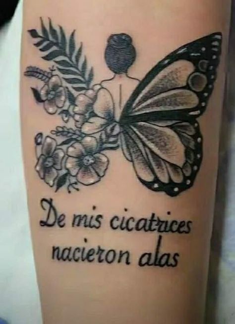 Tattoo Color Mujer, Woman Tattoo Butterfly, Perfectly Imperfect Tattoo With Butterfly, Without Change There Would Be No Butterflies Tattoo, Butterfly Quote Tattoos For Women, Tattoo Pierna Mujer, Woman’s Butterfly Tattoo, Tatoo Rose, Tattoos To Cover Scars