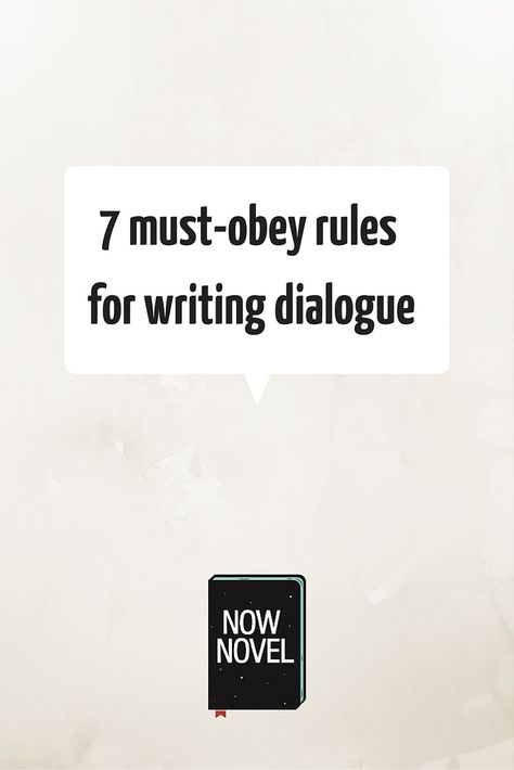 Read 7 rules for writing dialogue that will immerse readers in your story and create character identification. Rules For Writing, Editing Room, Menulis Novel, Create Character, Nonfiction Writing, Writers Notebook, Writing Dialogue, Writing Stuff, Writers Write