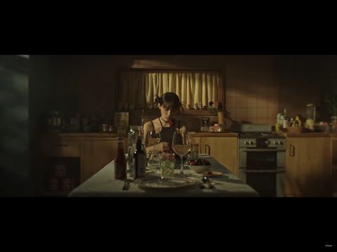 Kitchen Movie Scene, Dinner Scene Cinematography, Kitchen Cinematography, Red Cup Party, Juice Movie, Filmmaking Inspiration, Dark Table, Night Film, Shots Ideas