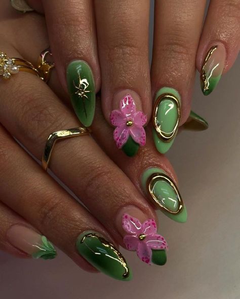 Winx Club Nails, Simple Nail Design, Nail Art Pictures, Edgy Nails, Summery Nails, Classy Acrylic Nails, Exotic Nails, Unique Acrylic Nails, Nagel Inspo