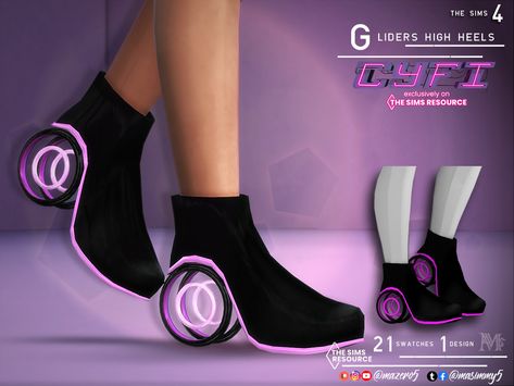 The Sims Resource - CyFi Glider High Heels Sims 4 Cc Clothes Cyberpunk, Sims 4 Cyberpunk Clothes, Sims 4 Cyfi Cc, Sims Cyberpunk, Sims 4 Cc Cyberpunk, Sims 4 Futuristic, Sims 4 Futuristic Cc, Sims 4 Cyberpunk Cc, Sims 4 Cyberpunk