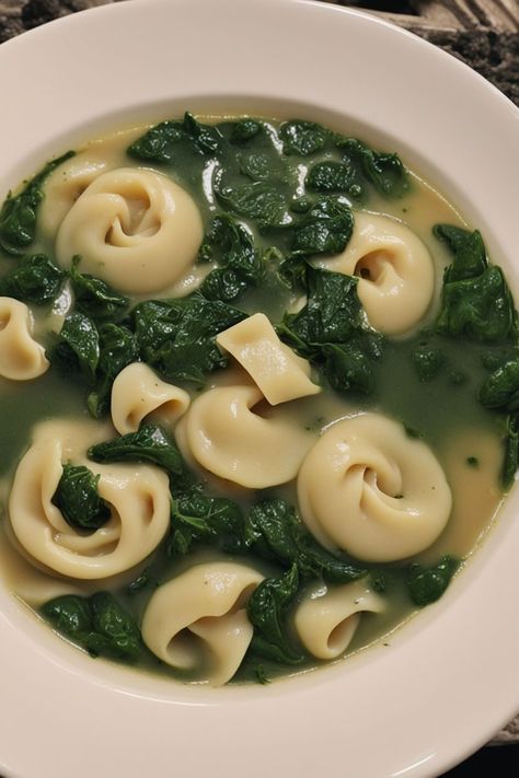 Spinach Tortellini Soup Recipe

Ingredients

- 1 tablespoon olive oil
- 1 small onion, diced
- 2 cloves garlic, minced
- 4 cups vegetable broth
- 1 (14-ounce) can diced tomatoes
- 1 teaspoon dried oregano
- 1/2 teaspoon salt
- 1/4 teaspoon black pepper
- 9 ounces fresh tortellini
- 4 cups fresh spinach
- Grated Parmesan cheese, for serving

Full Cooking Instructions on... Rice Soup Crockpot, Spinach Soup Healthy, Rice Soups, Spinach Soup Recipe, Spinach Tortellini Soup, Spinach Benefits, Can Diced Tomatoes, Spinach Tortellini, Chicken Wild Rice Soup