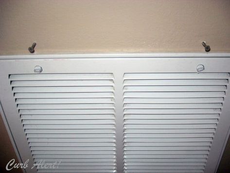 Ac Return Vent Cover Diy, Vent Covers Diy, Return Air Grill, Air Return Vent Cover, Wall Vent Covers, Cold Air Return, Cleaning Air Vents, Return Air Vent, Hiding Ugly