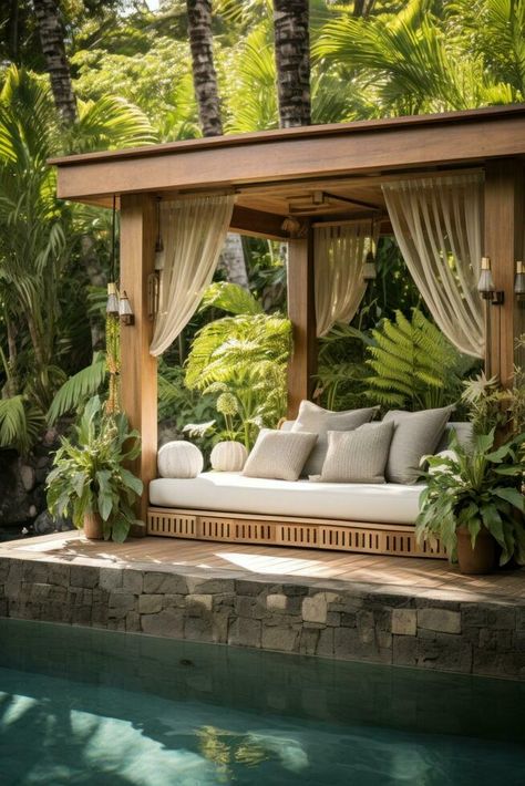 Poolside Cabana, Architecture Nature, Tree Saw, Tropical Foliage, Cityscape Photos, Nature Backgrounds, Travel Lifestyle, Landscape Photos, Flower Frame