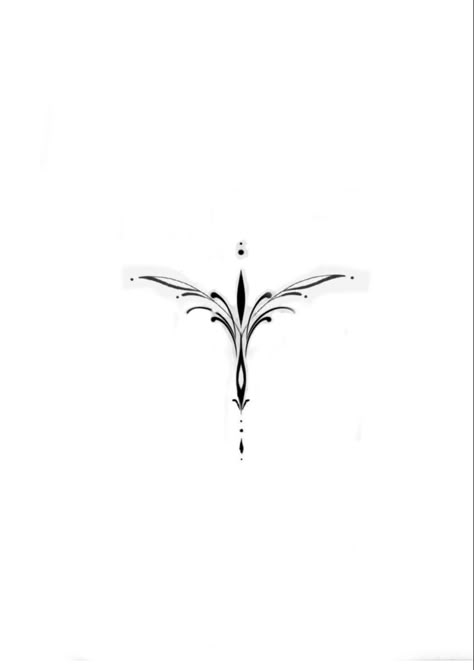 Flying Birds Tattoo Design, Bird Sternum Tattoo, Dainty Sternum Tattoo, Dainty Sternum Tattoo Women, Behind Neck Tattoo, Simple Bird Tattoo, Sternum Tattoos, Flying Bird Tattoo, Underboob Tattoo