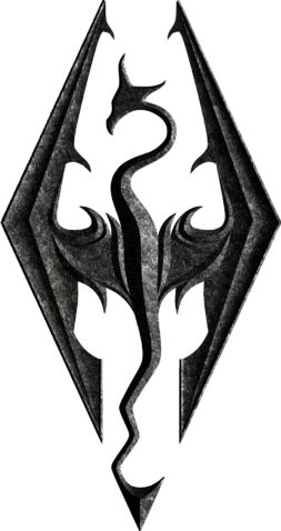 Dragon Symbol Tattoo, Skyrim Symbol, Skyrim Tattoo, Tattoos Dragon, Dragon Symbol, Skyrim Dragon, Skyrim Art, Mystical Tattoos, Elder Scrolls Skyrim