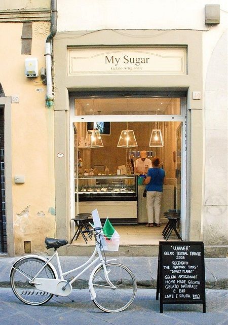 Florence Cafe, Gelato Store, Chocolate Gelato, Pistachio Gelato, Bakery Store, Arno River, Uffizi Gallery, Shop Fronts, Italian Culture