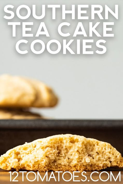 Southern Tea Cake Cookies | 12 Tomatoes Southern Tea Cake Cookies, 12tomatoes Recipes, Southern Tea, Tea Cookie, French Crullers, Tea Cake Cookies, Spiced Butter, Cookie Brownie Bars, Tea Cookies