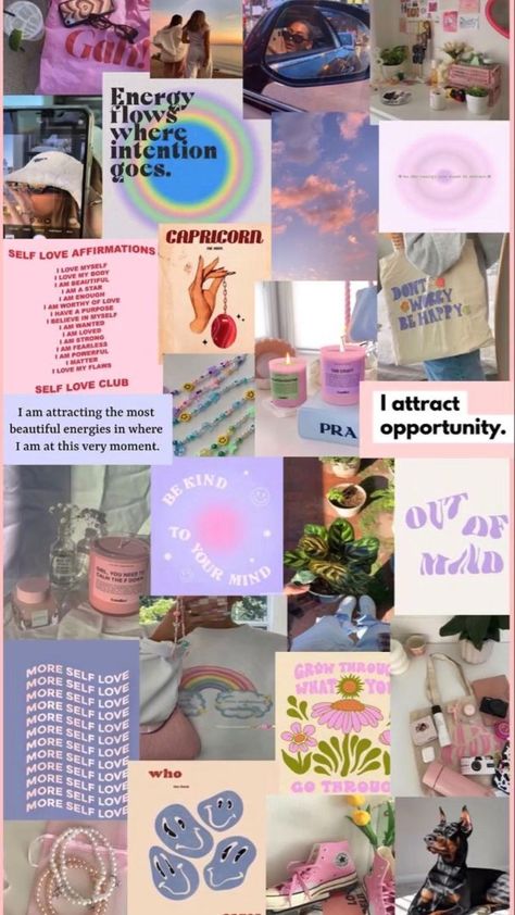 Vision Board Wallpaper, Love My Body, I Am Beautiful, Aesthetic Desktop Wallpaper, Arte Sketchbook, Cute Patterns Wallpaper, Love Affirmations, Pretty Wallpaper Iphone, Pastel Wallpaper