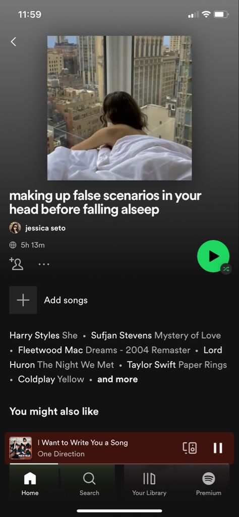 Spotify Sleep Playlist, Sleep Playlist, Make A Playlist, Song Recs, Fleetwood Mac Dreams, Therapy Playlist, Sleep Therapy, Before I Sleep, Sufjan Stevens